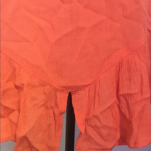 CORAL LACE RUFFLE DETAILED TOP - Picture 6 of 8